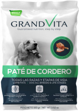 Alimento Húmedo para perro Grand Vita Paté Cordero